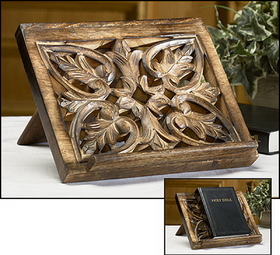 Robert Smith MD033 Ornate Wood Carved Bible/Missal Stand
