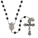 Creed N0150 Heritage Collection First Communion Rosary - Jet