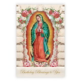 Alfred Mainzer N0205 Greeting Card - Our Lady of Guadalupe Birthday Blessings