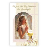 Alfred Mainzer N0225 Greeting Card - For Your First Communion, Granddaughter