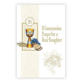 Alfred Mainzer N0227 Greeting Card - Communion Prayer for Daughter