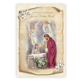 Alfred Mainzer N0235 Greeting Card - A Communion Prayer for a Dear Girl