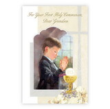 Alfred Mainzer N0237 Greeting Card - For Your First Communion, Dear Grandson