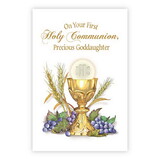 Alfred Mainzer N0240 Greeting Card - On Your First Communion, Precious Goddaughter