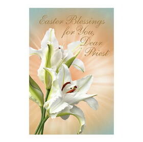 Alfred Mainzer N0248 Greeting Card - Easter Blessings, Priest