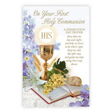 Alfred Mainzer N0288 Best Wishes on Your First Holy Communion Greeting Card