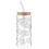 Sippin' Pretty N0443 Glass Cold Brew Tumbler - White Floral