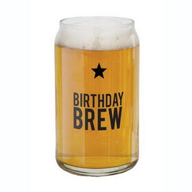Sips N0493 Beer Can Glass - Birthday Brew