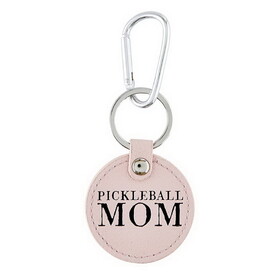Lili + Delilah N0538 Round Leather Keychain - Pickleball Mom