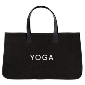 Hold Everything N0541 Black Canvas Tote - Yoga