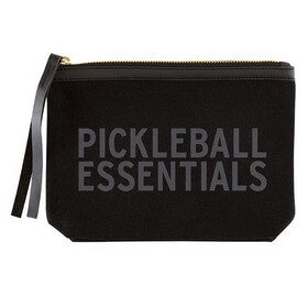 Hold Everything N0553 Black Canvas Pouch - Pickleball Essentials