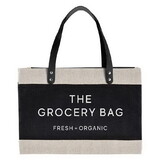Hold Everything N0582 Large Black Market Tote - Grocery