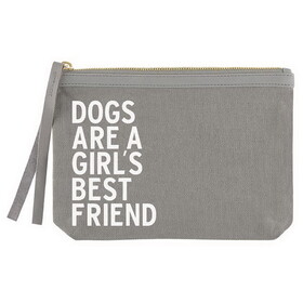 Hold Everything N0605 Grey Canvas Pouch - Best Friend