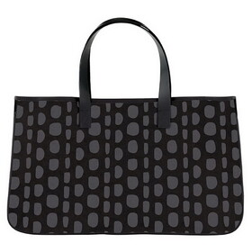 Hold Everything N0617 Black Canvas Pattern Tote - Large Dots