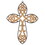 Spiritual Harvest N0678 Wood & Metal Elegance Wall Cross