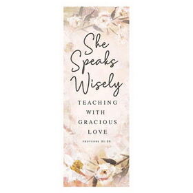 Christian Brands N0783 She Speaks Wisely X-Stand Banner