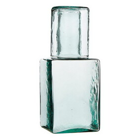Tablesugar N0875 Hammered Glass Bottle & Glass Decanter