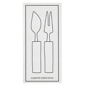 Tablesugar N0885 Alabaster Cheese Knives - Set of 2