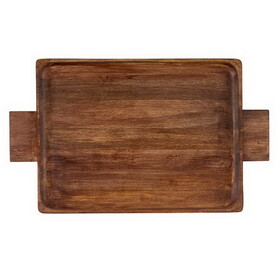 PURE Design N0996 Natural Wood Handle Tray - Large