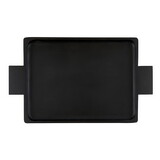 PURE Design N0997 Black Wood Serving Tray With Handles - Large