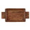 PURE Design N0998 Natural Wood Serving Tray With Handles - Small