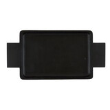 PURE Design N0999 Black Wood Serving Tray With Handles - Small