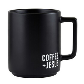 Faithworks N1457 Matte Caf&eacute; Mug - Coffee + Jesus