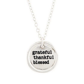 Kingdom Jewelry N1490 Sealed In Faith - Grateful Thankful Blessed