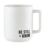 Faithworks N1527 Matte Café Mug - Be Still + Know