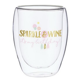 Heartfelt N1582 Double-Wall Wine Glass - Sparkle & Shine