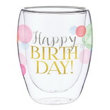 Heartfelt N1591 Double-Wall Wine Glass - Birthday