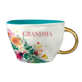 Heartfelt N1651 Artisan Mug - Grandma Flowers