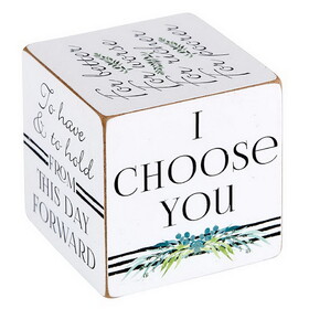 Heartfelt N1683 Quote Cube - I Choose You