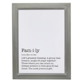 Heartfelt N1702 Framed Wall Sign - Family