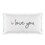 Stephan Baby N2035 Lumbar Pillow - I love you.