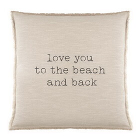 Stephan Baby N2042 Euro Pillow - Love You to the Beach