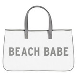 Stephan Baby N2046 White Canvas Tote - Beach Babe