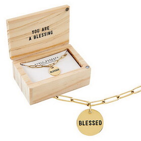 Fleur Jewelry N2167 Link Necklace - Blessed