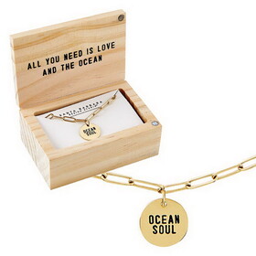 Fleur Jewelry N2172 Link Necklace - Ocean Soul