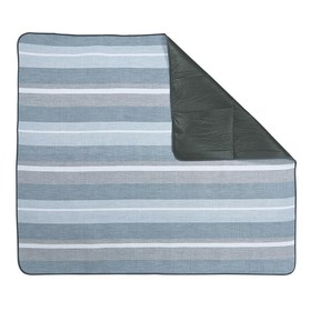 Face to Face N2289 Face to Face Picnic Blanket - Grey + White + Blue