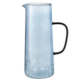 Face to Face N2341 Face to Face Blue Glass Pitcher - Share