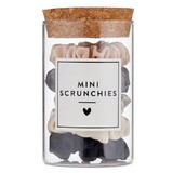 Bella N2672 Mini Satin Scrunchies Jar - Ivory Ombre
