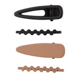 Faithworks N2995 Hair Clips - Black/Nude
