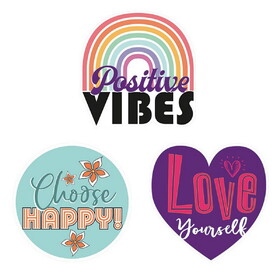 Faithworks Water Bottle Stickers Set - Positive Affirmations - 3 Assorted