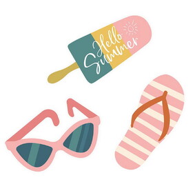 Faithworks Water Bottle Stickers Set - Summer Novelty - 3 Assorted