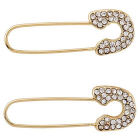 Faithworks Luxe Jewelry - Gold Plated Safety Pin Earrings