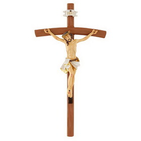 Jeweled Cross N5012 12"Hammered Finish Crucifix