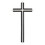 Jeweled Cross N5016 10"H Maple Hardwood Black Cross With Nickel-Plated Inlay