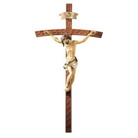 Jeweled Cross N5021 50"Hammered Finish Crucifix