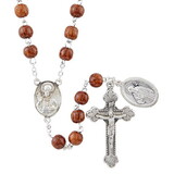 Creed N5047 Coco Bead Rosary - Saint Benedict